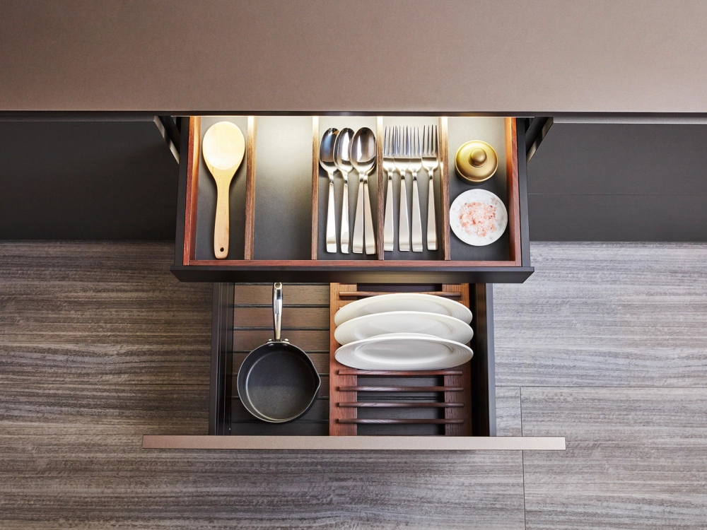 Kuchynský doplnok SMOKED OAK DRAWERS AND PAN DRAWERS ACCESSORIES - fotografia č. 8